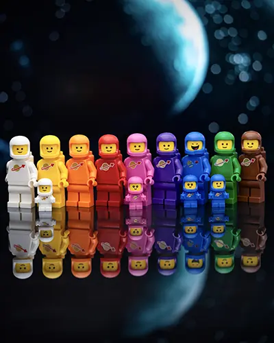 LEGO Classic Space rainbow